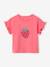 Baby t-shirt with frilled sleeves and fruit design sweet pink 