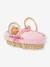 Moses basket and cuddly toy set for 36/42 cm COROLLE baby dolls rose 
