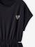 Dress with Openings on the Sides, for Girls, JONEN anthracite+vanilla 