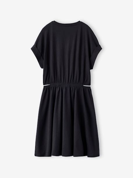 Dress with Openings on the Sides, for Girls, JONEN anthracite+vanilla 
