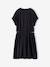 Dress with Openings on the Sides, for Girls, JONEN anthracite+vanilla 