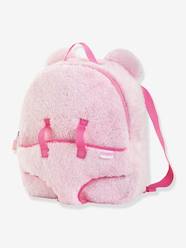 -Pink Plush Baby Doll Carrier Backpack, COROLLE