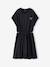 Dress with Openings on the Sides, for Girls, JONEN anthracite+vanilla 