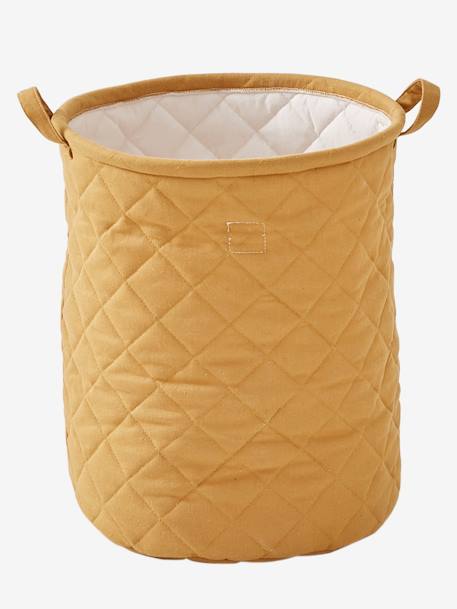 Padded Basket, Size L, Mauve Mustard 