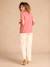 T-Shirt for Maternity with Macramé Front/Back Neckline tomato red 