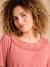 T-Shirt for Maternity with Macramé Front/Back Neckline tomato red 