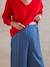 Wide-Leg, Loose-Fitting Trousers for Maternity black+denim blue+olive 
