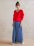 Wide-Leg, Loose-Fitting Trousers for Maternity black+denim blue+olive 