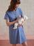T-Shirt Dress in Organic Cotton*, Maternity & Nursing Special khaki+slate blue 