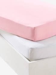 -Baby Pack of 2 Fitted Sheets in Stretch Jersey Knit