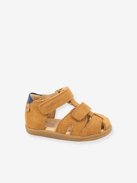 Sandals for Babies, Pika Scratch SHOO POM® aqua green+camel 