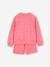 Fleece Sweatshirt & Floral Shorts Set for Girls sweet pink 