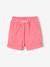 Fleece Sweatshirt & Floral Shorts Set for Girls sweet pink 