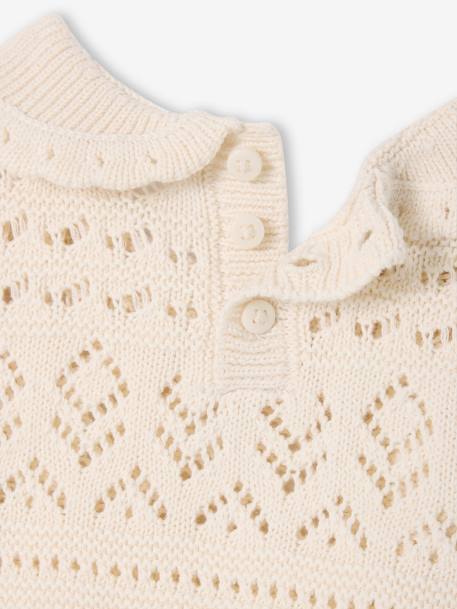 Top with Crochet Sleeves, for Babies vanilla 