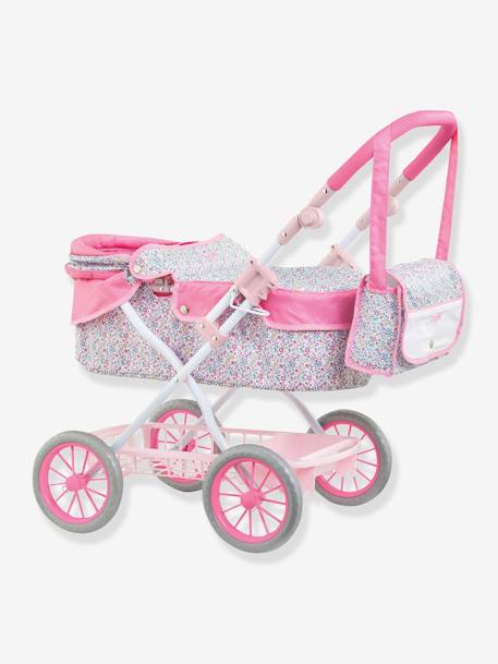 Floral Pram for Baby Dolls, COROLLE rose 