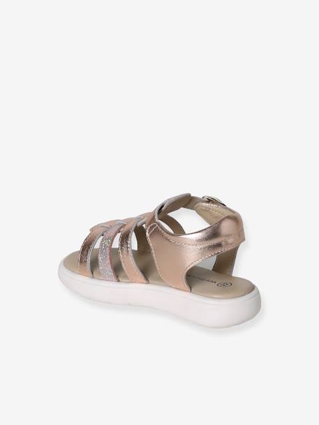 Multi-Strap Leather Sandals for Babies set pink 