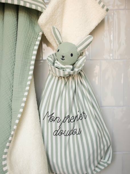 Organic Cotton Gauze Comforter, ENVIE DE FRAISE sage green 