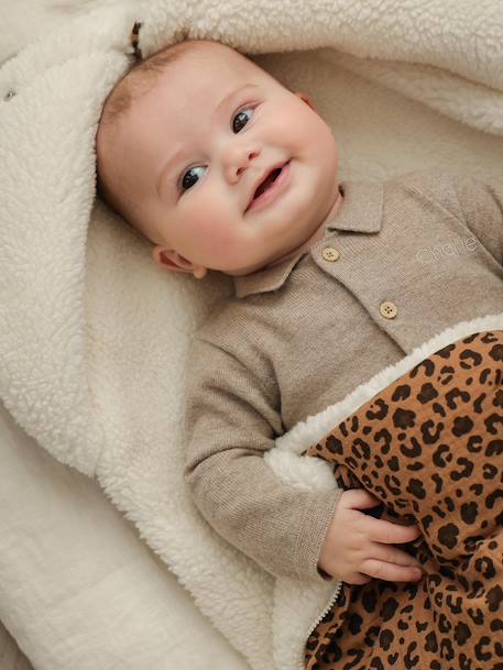Reversible Baby Nest, ENVIE DE FRAISE ecru 