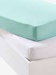 Bedding & Decor-Baby Pack of 2 Fitted Sheets in Stretch Jersey Knit