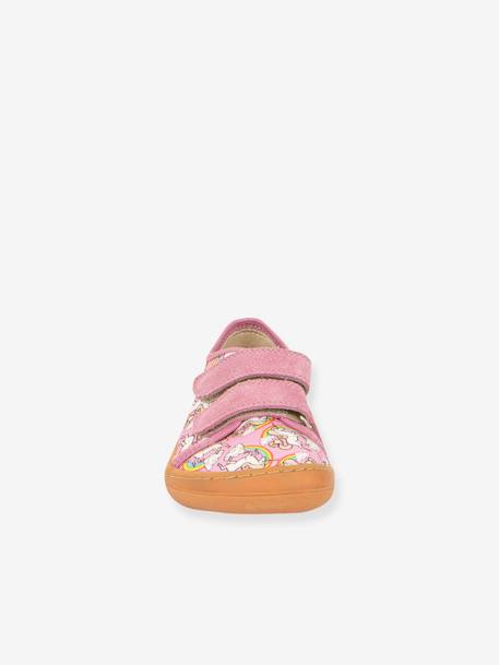 BAREFOOT CANVAS Trainers for Boys, FRODDO anthracite+rose 