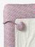 Changing Mat Cover in Liberty Fabric, ENVIE DE FRAISE pale pink 