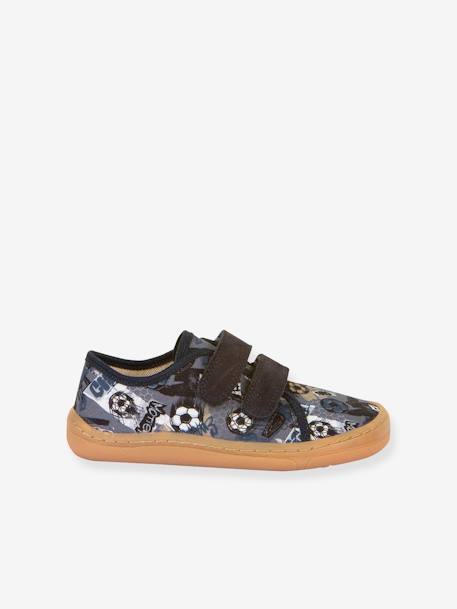 BAREFOOT CANVAS Trainers for Boys, FRODDO anthracite+rose 