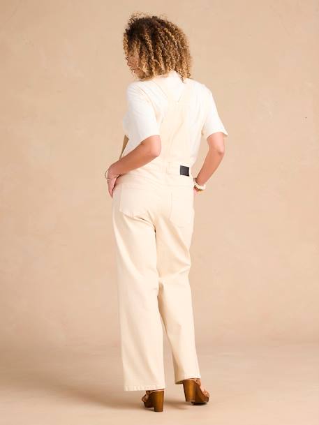 Maternity Dungarees by ENVIE DE FRAISE ecru 