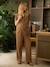 Wide-Leg Leopard Print Jumpsuit for Pregnancy & Breastfeeding, ENVIE DE FRAISE beige 
