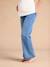 Wide-Leg Maternity Jeans with Seamless Belly Band, ENVIE DE FRAISE stone 
