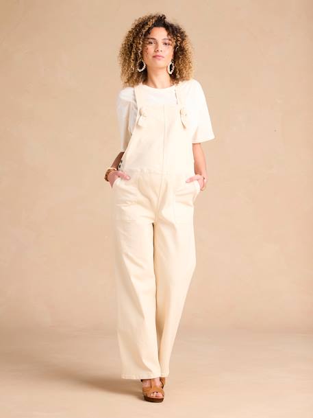 Maternity Dungarees by ENVIE DE FRAISE ecru 