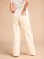 Wide-Leg Maternity Jeans with Seamless Belly Band, ENVIE DE FRAISE ecru 