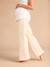 Wide-Leg Maternity Jeans with Seamless Belly Band, ENVIE DE FRAISE ecru 