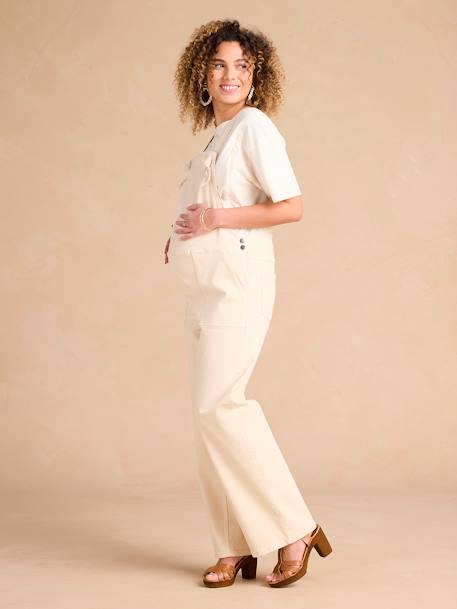 Maternity Dungarees by ENVIE DE FRAISE ecru 