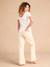 Wide-Leg Maternity Jeans with Seamless Belly Band, ENVIE DE FRAISE ecru 