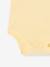 Pack of 2 of short-sleeved pointelle baby bodysuits pale yellow 