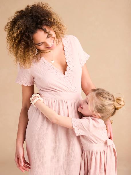 Mother & Daughter Occasion Wear Dress, Capsule Collection, ENVIE DE FRAISE rosy 