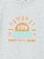 Hawaiian Print T-Shirt for Babies marl grey 