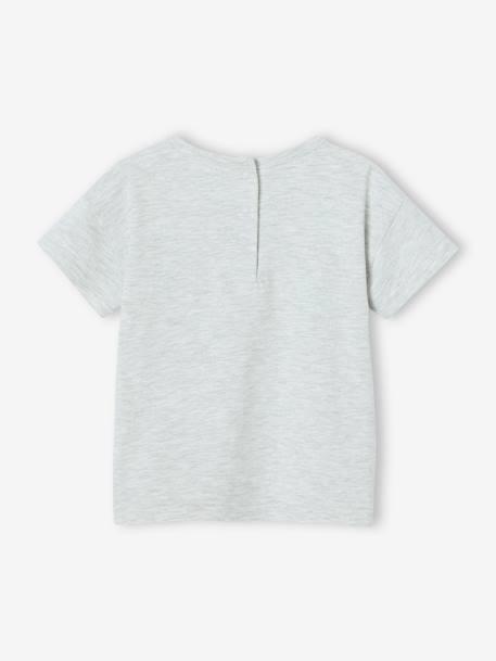 Hawaiian Print T-Shirt for Babies marl grey 