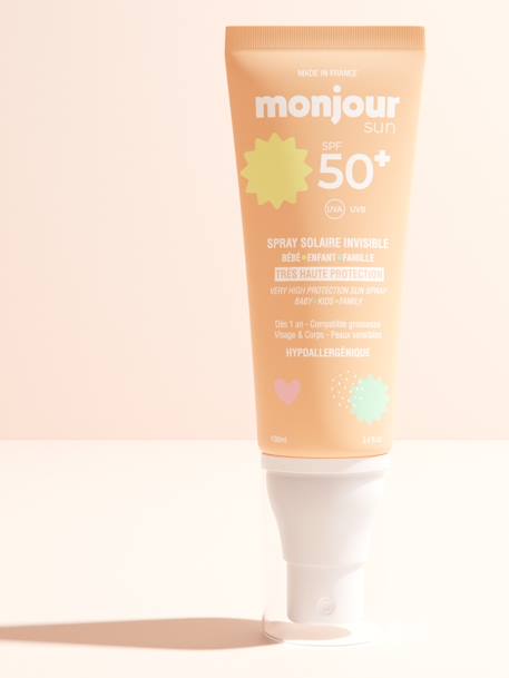 Clear SPF50+ Sun Spray, MONJOUR white 