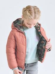 Girls-Coats & Jackets-Padded Jackets-Reversible Lightweight Jacket for Girls