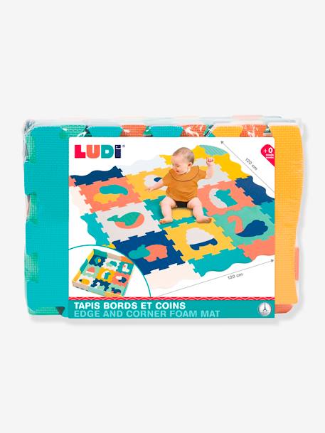 LUDI floor mattress tiles with edges and corners multicoloured 