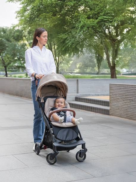 Stroll Lite Pushchair, GLOBBER black+taupe 