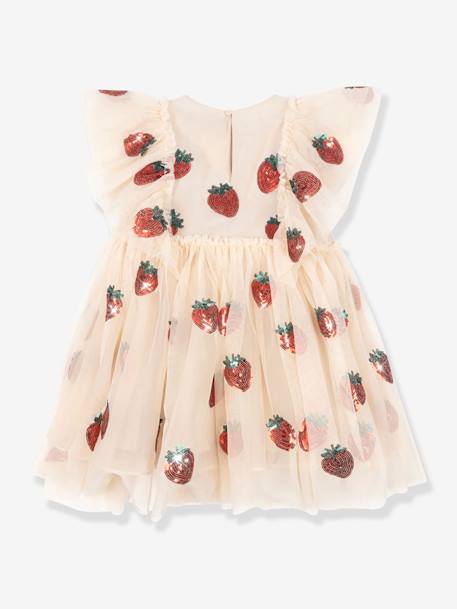 Yvonne Sequin & Frill Dress, KONGES SLOJD rose 