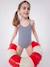 Striped Swimsuit for Girls, PETIT BATEAU blue 
