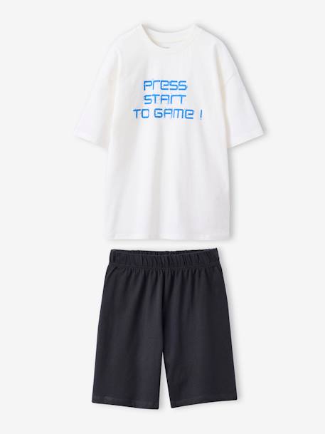 Pack of 2 Short Pyjamas, Gamer JONEN anthracite 