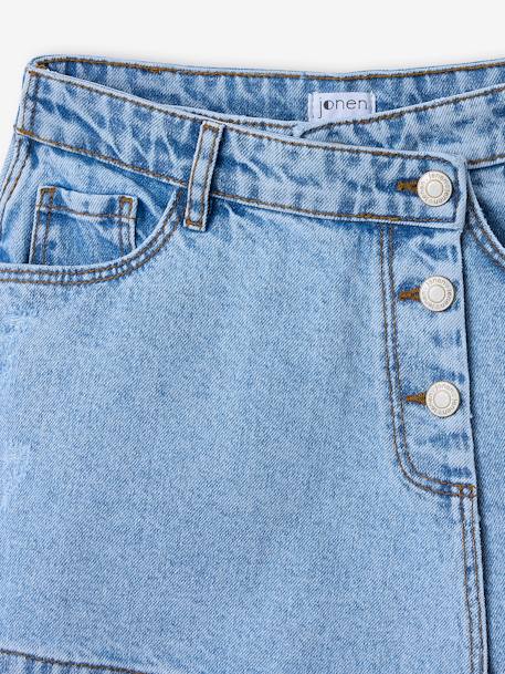 Asymmetrical Denim Skirt for Girls, JONEN light blue 
