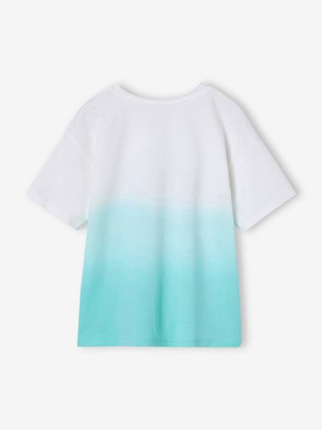 Dip & Dye boys' T-shirt aqua green 