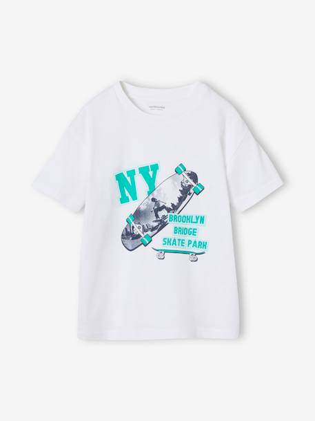 Photo print T-shirt for boys white 