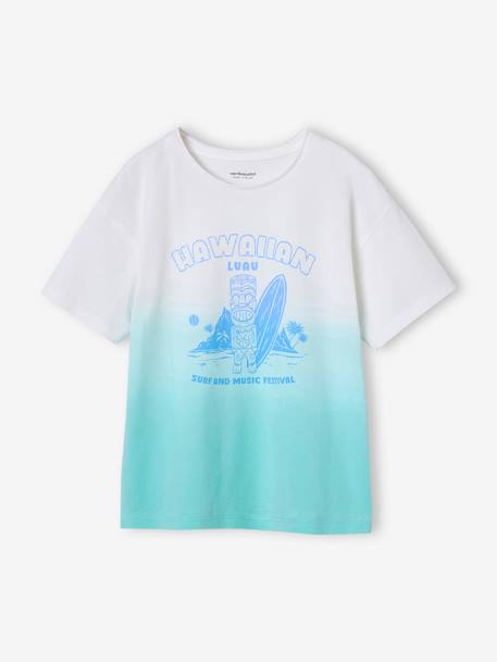 Dip & Dye boys' T-shirt aqua green 