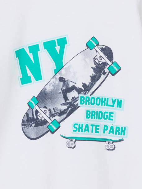 Photo print T-shirt for boys white 